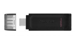 USB C DISK KINGSTON 128 GB DT70, 3.2 GEN1, PLASTICA, CON COPERCHIO - DT70 / 128 GB