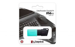 Chiavetta USB KINGSTON DT Exodia M da 256 GB, 3.2 Gen1, nero verde, connettore scorrevole - DTXM/256 GB