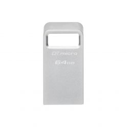 CHIAVETTA USB KINGSTON 64GB DT Micro, 3.1, argento, metallo, formato micro, 3.2, argento, metallo - DTMC3G2/64GB