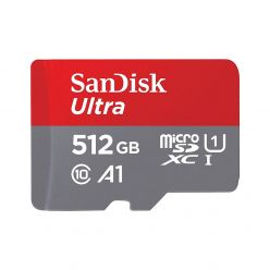 SDXC SANDISK MICRO 512GB ULTRA, 150MB/s, UHS-I, C10, A1, adattatore - SDSQUAC-512G-GN6MA