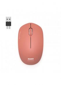 Mouse PORT WL USB-A/ USB-C rosso - 900542