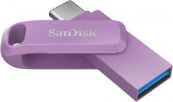 CHIAVETTA USB C e USB A SANDISK Ultra Dual GO da 128 GB, 3.1/3.0, b fino a 400 MB/s, viola - SDDDC3-128G-G46L