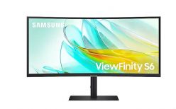 Monitor SAMSUNG 34" S65UC ViewFinity S6 curvo, VA, 3440x1440, HDMI, DP, USB-C, LAN, altoparlante - LS34C652UAUXEN
