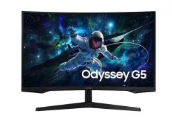 Monitor SAMSUNG 27" G55C Odyssey G5 curvo, VA, 2560x1440, DP, HDMI - LS27CG552EUXEN