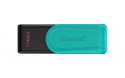 CHIAVE USB KINGSTON DT Exodia S da 128GB, 3.2 Gen1, nero/turchese, con cappuccio girevole - DTXS/128GB