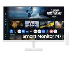 Monitor SAMSUNG 32 M70F Smart M7, VA, 3840x2160, 2x HDMI, USB-C, Wi-Fi, BT, bianco - LS32FM703UUXDU