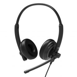 Cuffia stereo PORTA USB con microfono, cablata - 912005