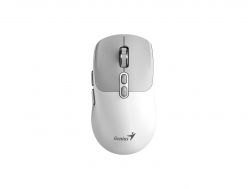 Mouse GENIUS NX-8080S AI, BT e Wireless, Bianco/Grigio - 31030042401