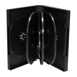 CUSTODIA DVD 8 Posti (Ottupla ) NERA 27mm MediaRange