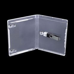 Custodia per chiavetta USB, formato BD-Case 14 x 170 x 135 mm Trasparente