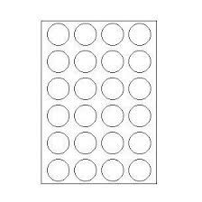 ETICHETTE ADESIVE 24pz  FI 40MM 100FOGLI A4 PER RACCOGLITORI S-93