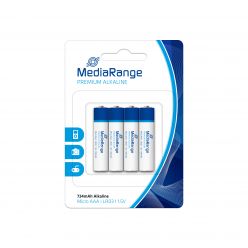 MediaRange premium batterie alcaline AAA PILE MINISTILO LR03 1.5v pack 4 pz MRBAT101