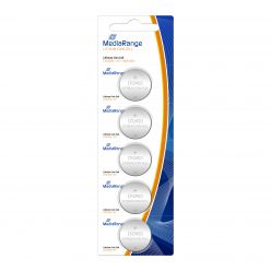 MediaRange Batterie al Litio Coin Cells PILE BOTTONE CR2450 3v Pack 5 pz