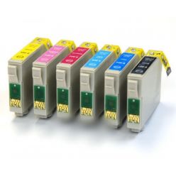 Cartuccia compatibile T0805 Ciano fotografico stampante Epson STYLUS PHOTO P50 R265 R285 R360 MF RX560 RX585 PX650 PX660 RX685 PX700W PX710W PX720WD PX730WD PX800FW PX810FW PX820FWD PX830FWD